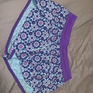 Flower athletic shorts